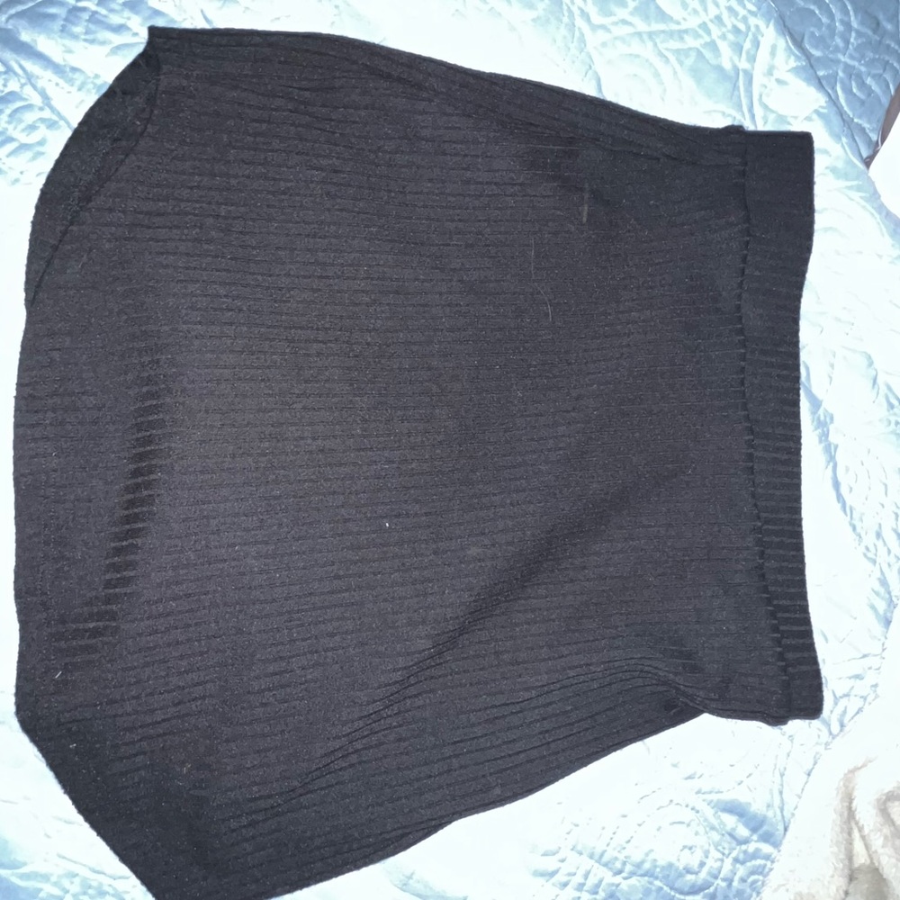 Forever 21 black cotton bodycon skirt